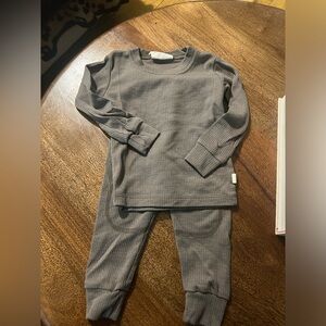 Chasing Windmills Pajama Set - Gray